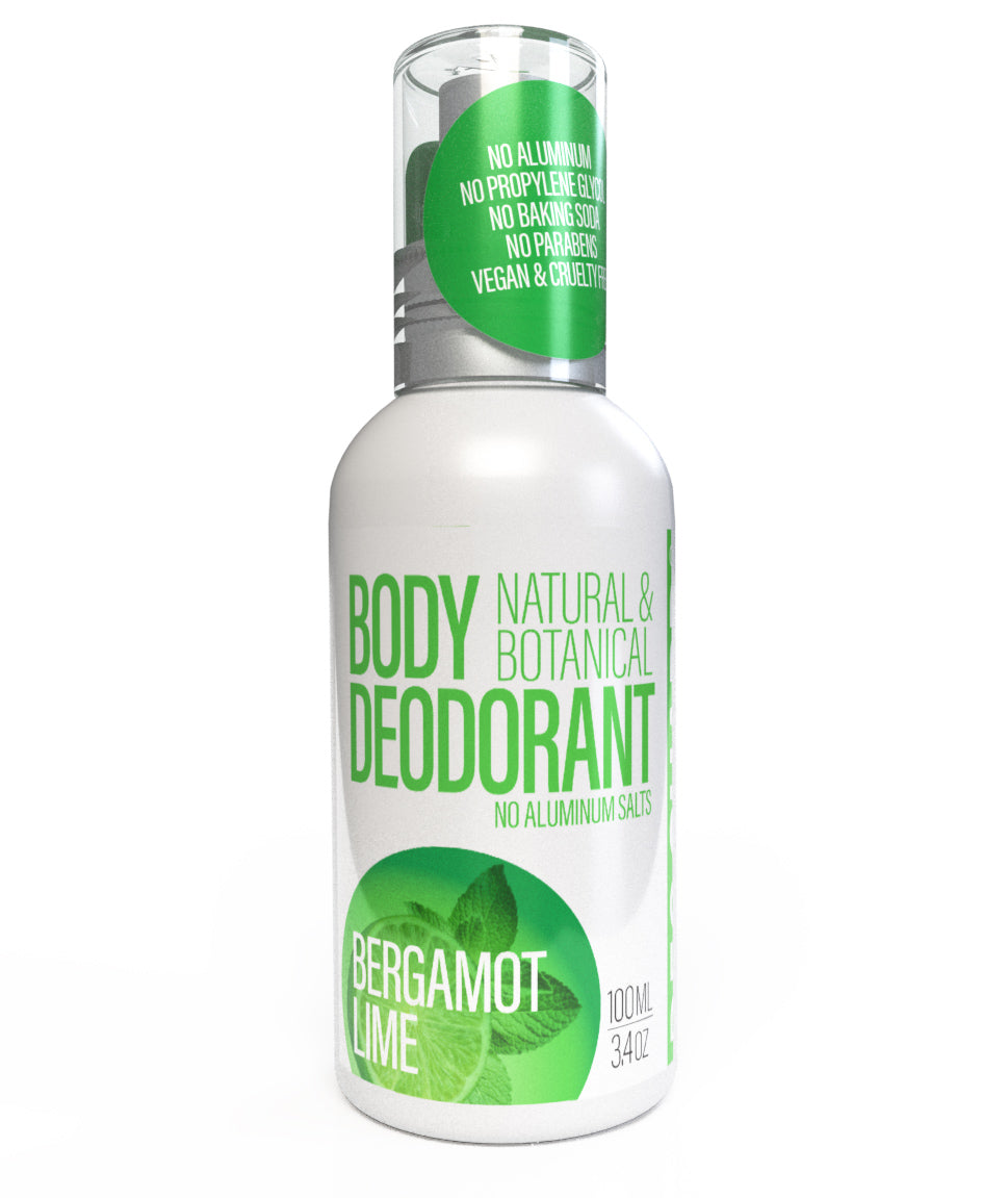 DEOGUARD® NATURAL & BOTANICAL SPRAY DEODORANT - BERGAMOT/LIME - 3.4oz