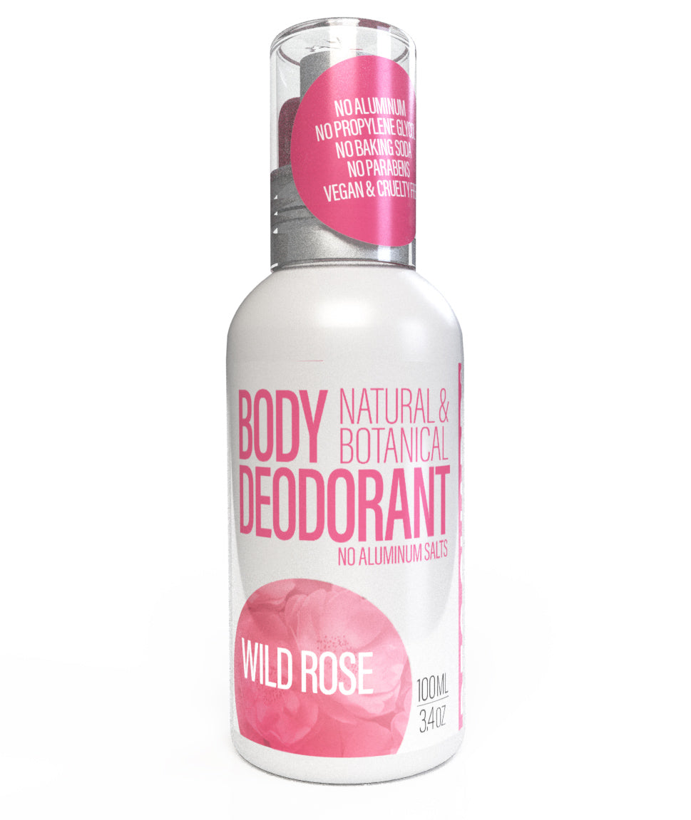 DEOGUARD® NATURAL & BOTANICAL SPRAY DEODORANT - WILD ROSE - 3.4oz