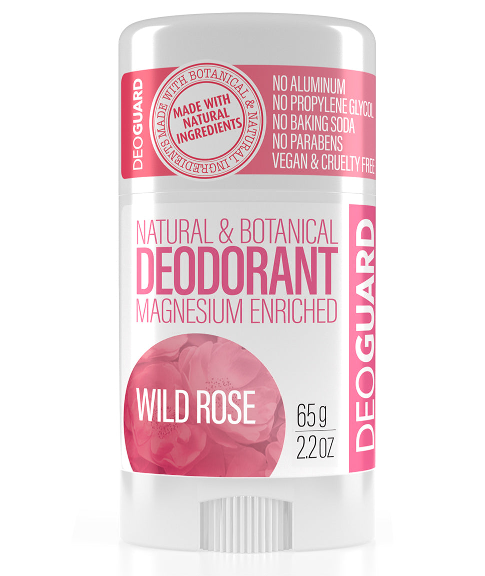 DEOGUARD® NATURAL & BOTANICAL DEODORANT - WILD ROSE 2.2oz